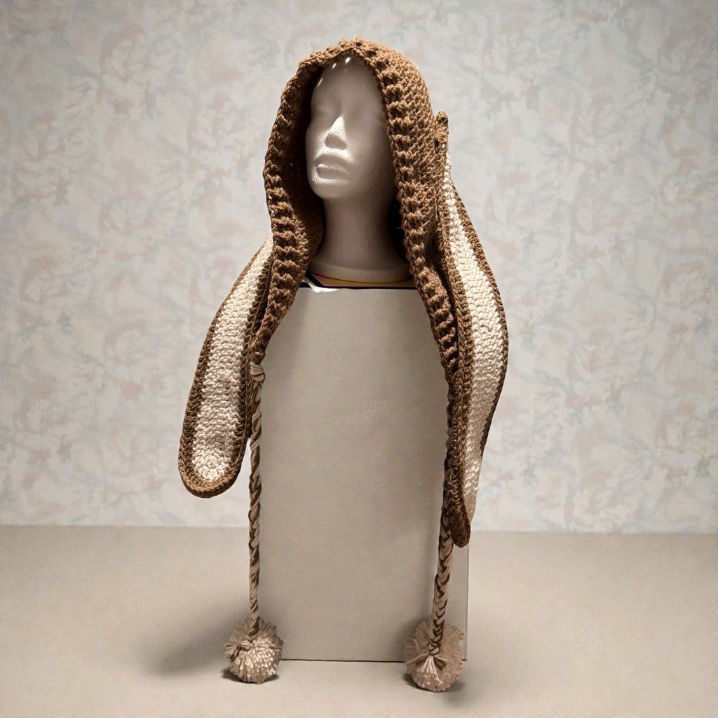 Handmade Crochet Bunny Hood