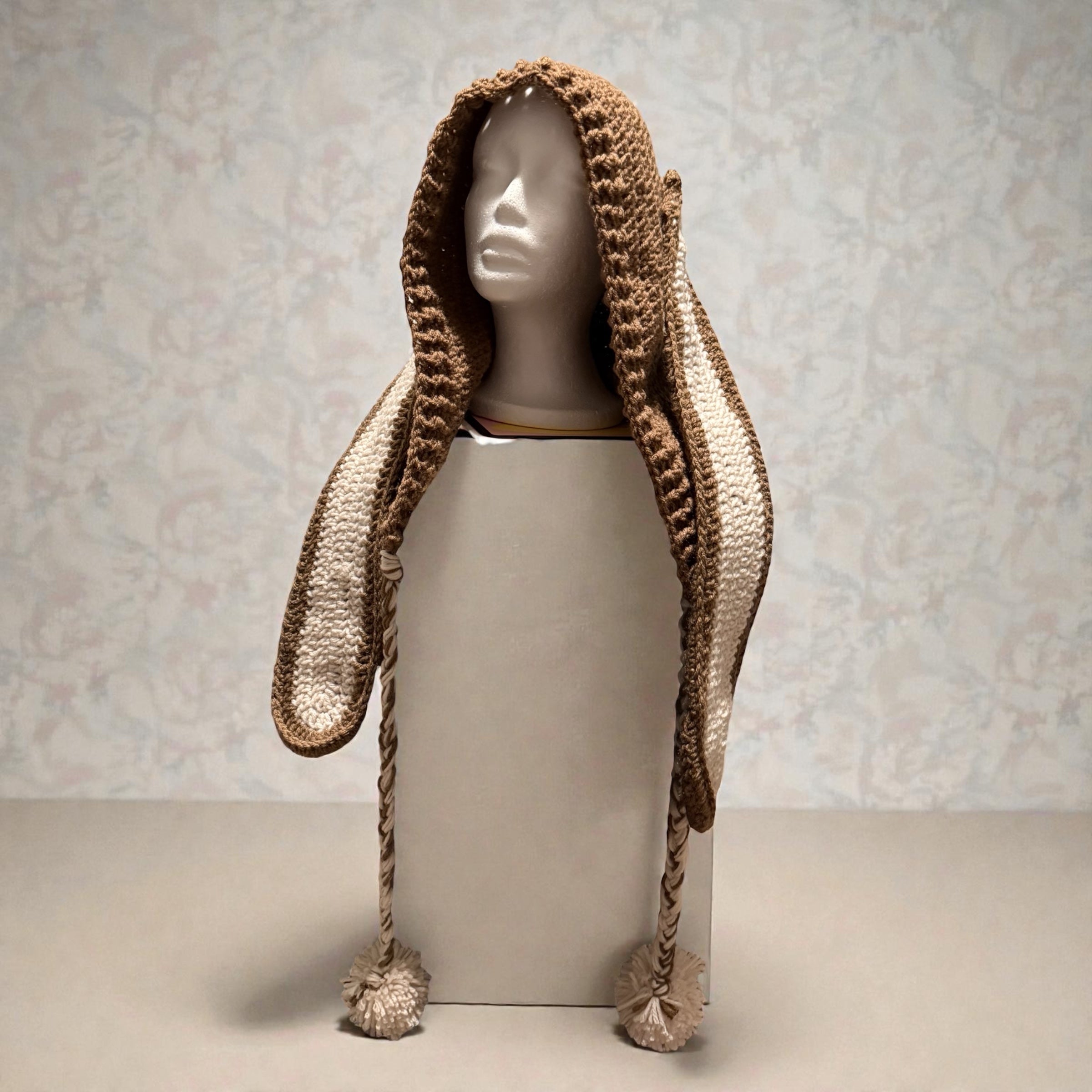 Handmade Crochet Bunny Hood