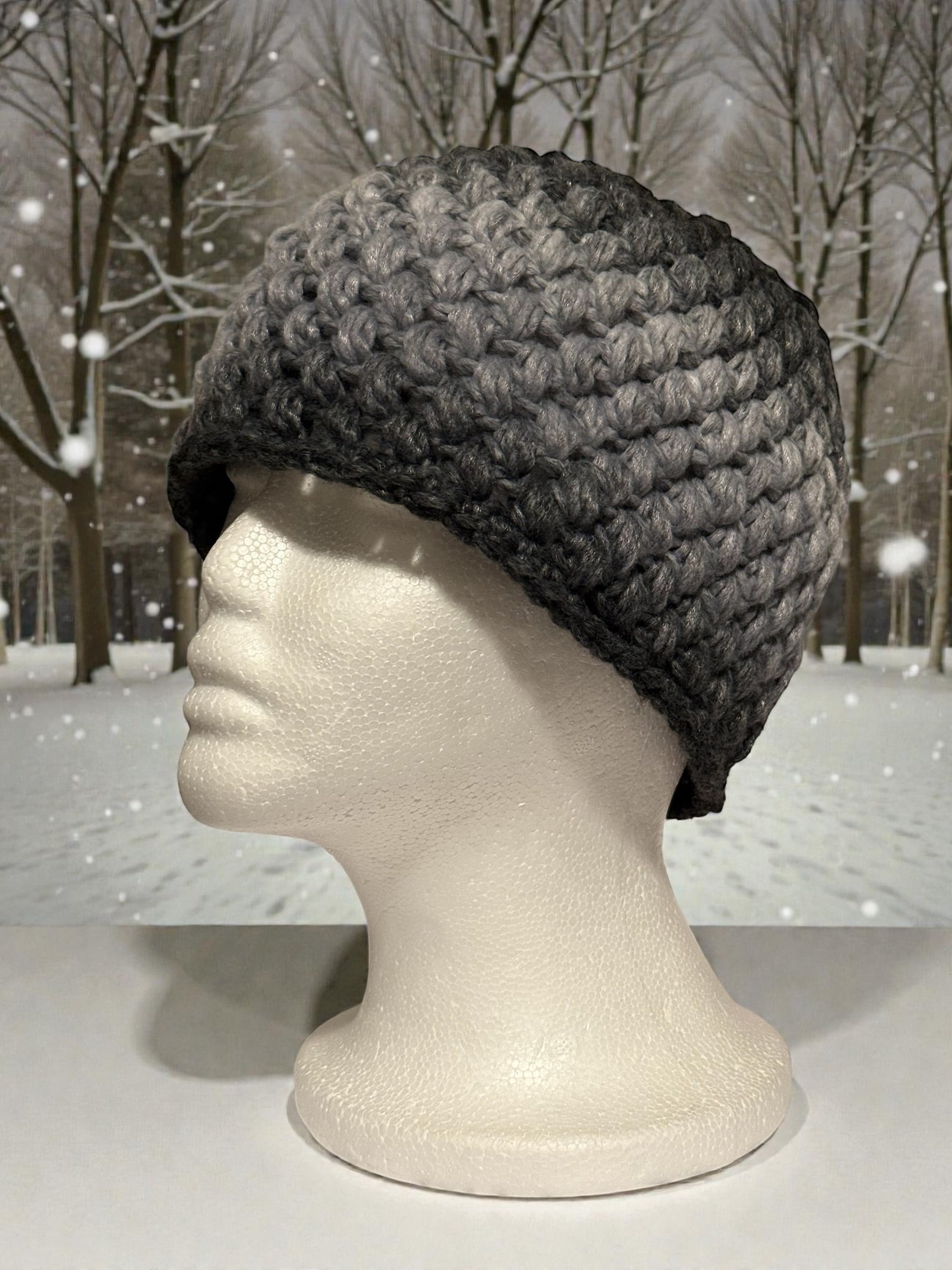 Gradient Puff Stitch Beanie OSFM